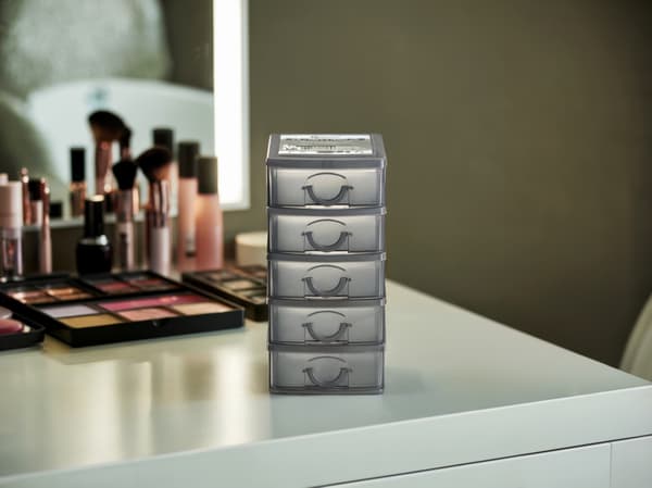 Mini-organisator til småting, 5 skuffer