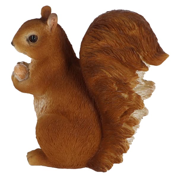Ekorrfigur och nöt, höjd 19,3 cm