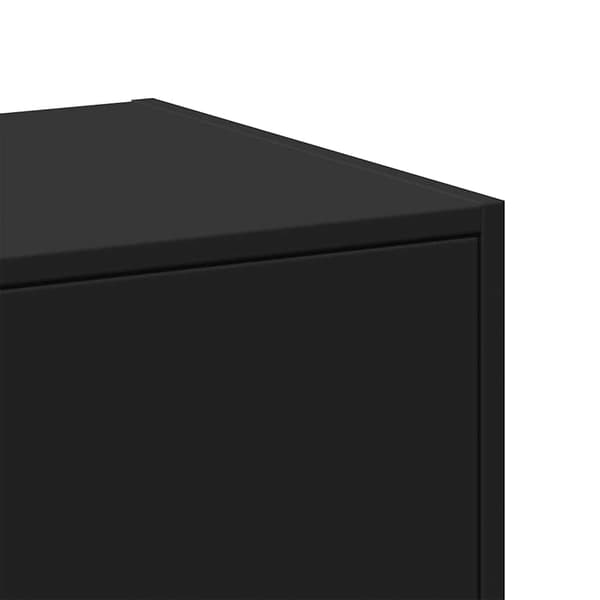 vidaXL apoteksskab sort 40x41x77,5 cm træbaseret materiale