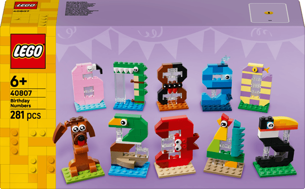 Lego Syntymäpäivänumerosetti 281 palaa (40807)