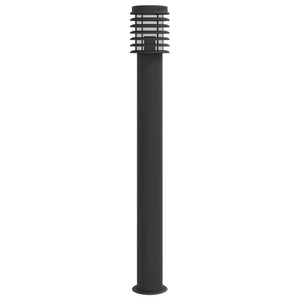 vidaXL havelampe sort 110 cm rustfrit stål