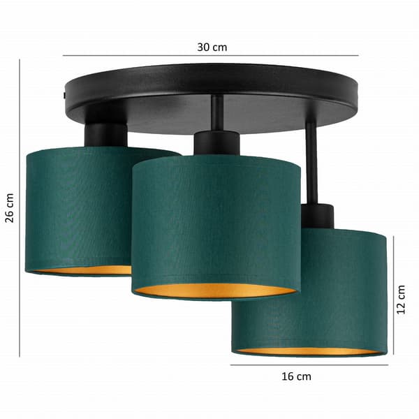 Tornado AMR3K lampe grøn-guld