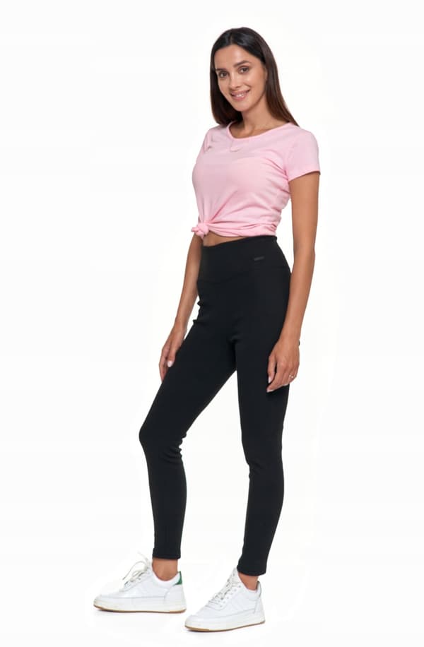 MORAJ Dame Isolerede Ribbede Leggings S/M Sort