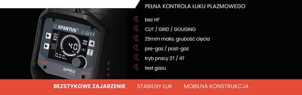 SPARTUS XPro CUT 50 PLASMASKÄR 25 mm PLASMA 20-40A EMC PFC