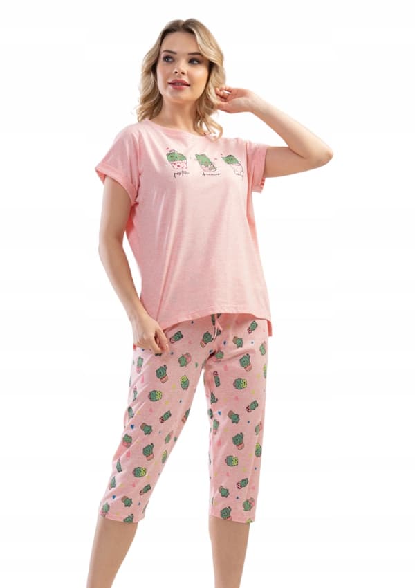 Vienetta Dampyjamas Bomull S 36 38 3/4 Byxor