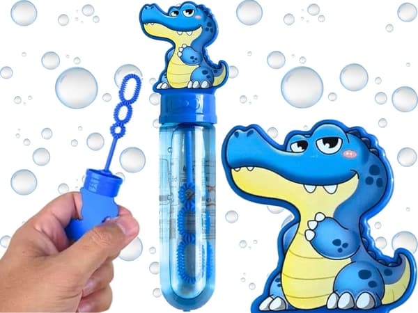 Krokodil såpbubblor flytande FÖR att blåsa bubblor 14cm klassisk