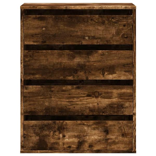 vidaXL kommode, røget eg, 60x41x76 cm, træbaseret materiale