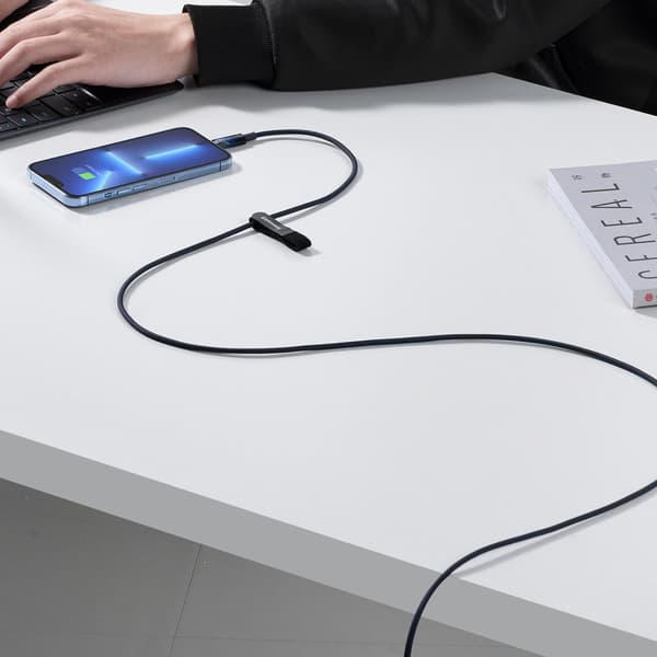 Explorer-seriens kabel USB-C iPhone Lightning 20W 1m Blå