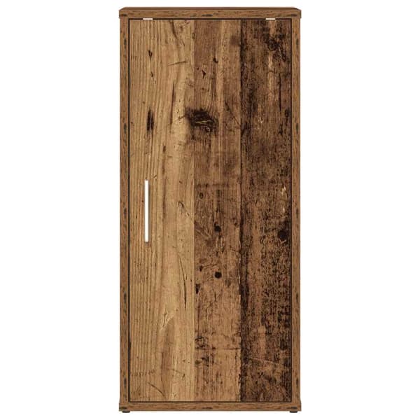 vidaXL skoskabe, 2 stk., antik træ, 32x35x70cm, spånplade