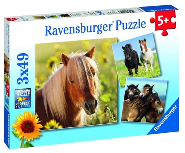 Palapeli 3x49 Hevosia