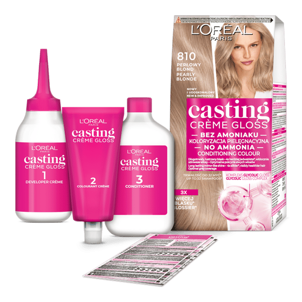 L'ORÉAL Casting Creme Gloss hårfarvning - 810 Perleblond (48ml, 72ml, 60ml)
