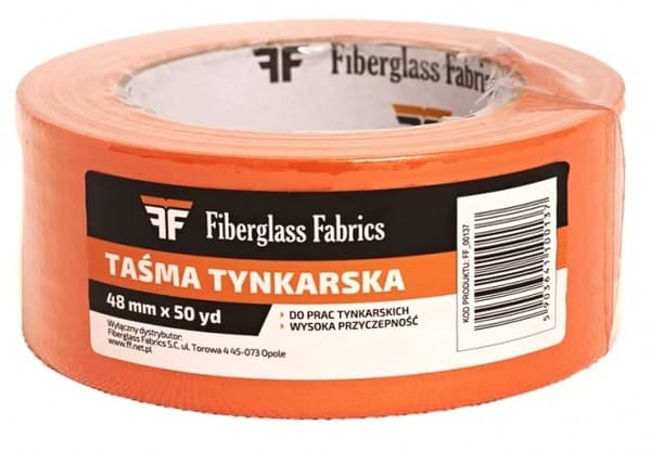 Putstejp 48x50m för fasader, orange