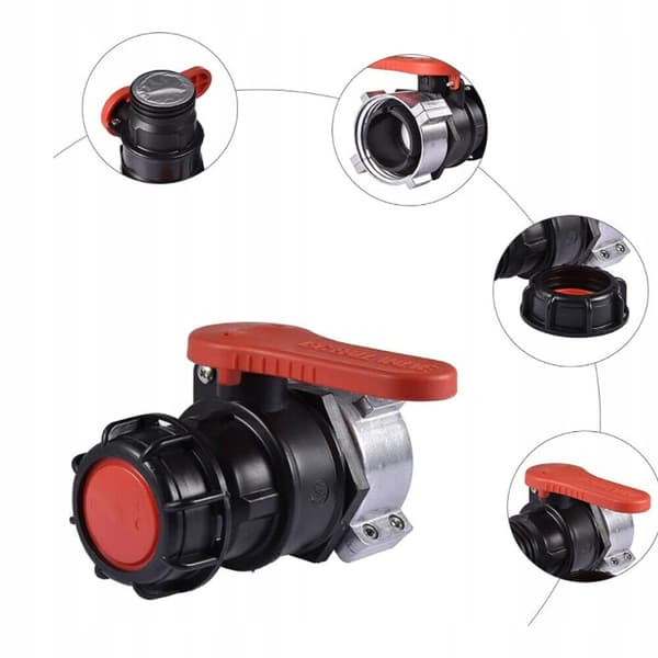 Universal kugleventiladapter til IBC-tøndeventil 75 mm DN50