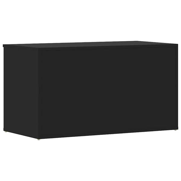 vidaXL kommode, sort, 84x42x46 cm, træbaseret materiale