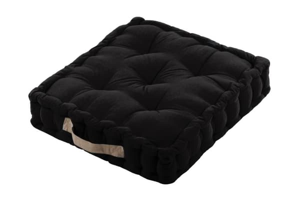 DUO gulvpude 45x45 lys sort
