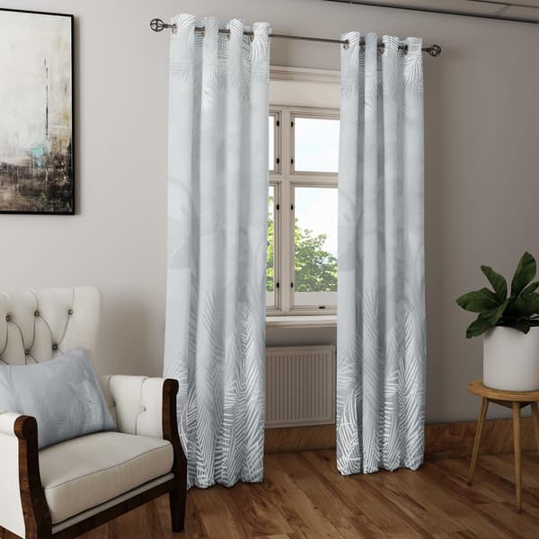 Gardin med snørehuller print 176