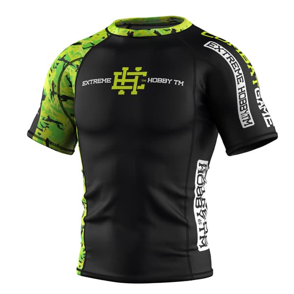 Herr kortärmad rashguard NEO WARRIOR L LIME