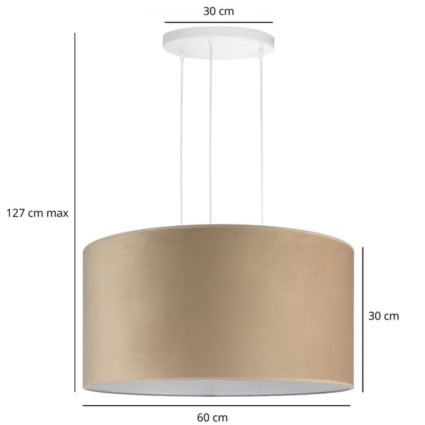 Tornado BAXL1 lampe, fløjlscappuccino