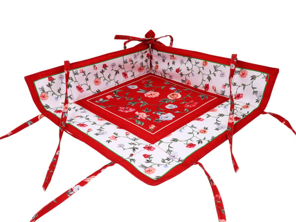 Liten brödkorg - Blommor (CARMANI)