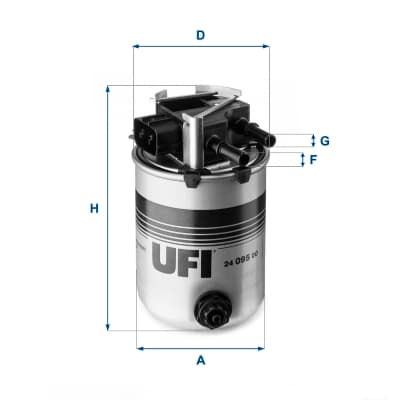 UFI 24.095.00 UFI BRÄNSLEFILTER