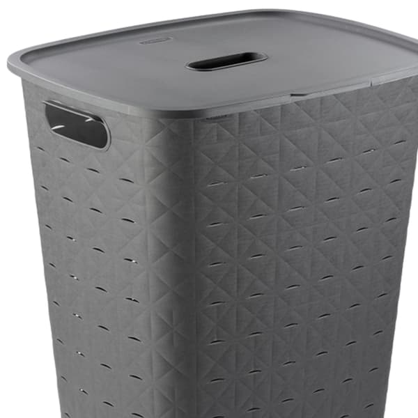 CURVER Softex-pyykkikori, tummanharmaa, 56 l