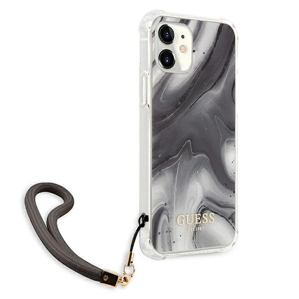 Guess Marble Collection iPhone 12 mini-skal, grått/grått