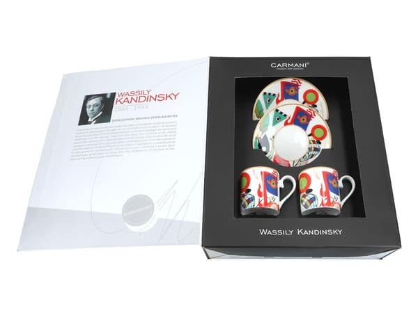 Carmani, 2x espressokoppar - Wassily Kandinsky/Muserna