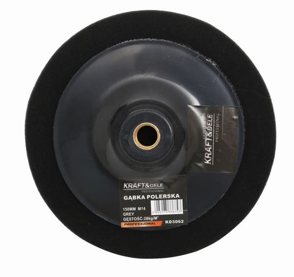 Polersvamp 150 mm sort