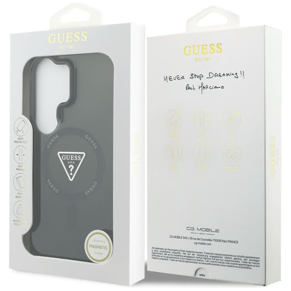 Guess IML Gradient Triangle MagSafe-cover til Samsung Galaxy S26 Ultra, sort