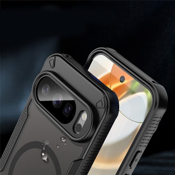 Matt cover til Google Pixel 10 Pro XL, til MagSafe, sort