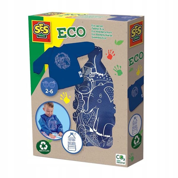 ECO Maleforklæde til børn Blå SES Creative 24923
