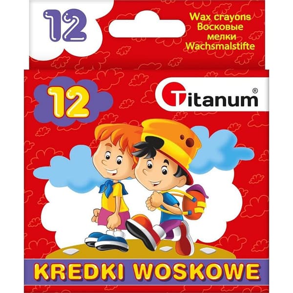 Voksfarveblyanter 12 farver