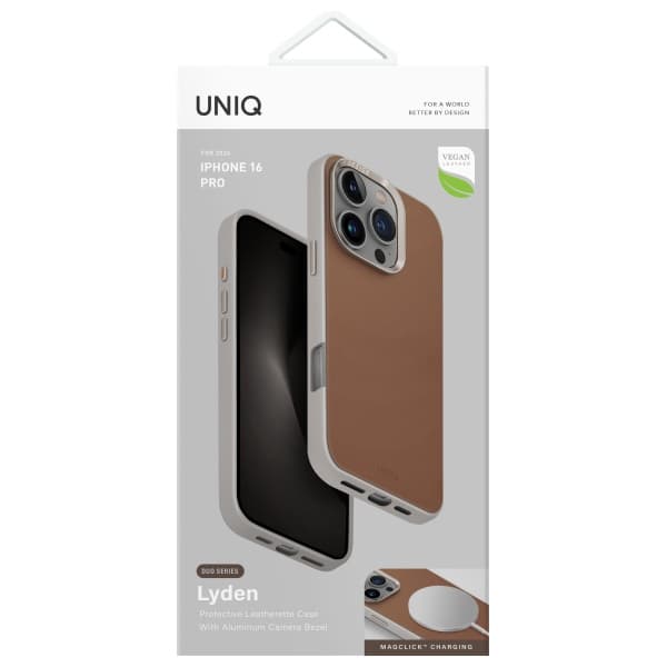 UNIQ Lyden DS cover til iPhone 16 Pro, karamel