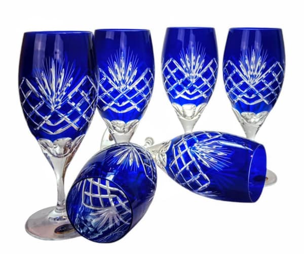 Koboltkrystal ølglas 500 ml ananas