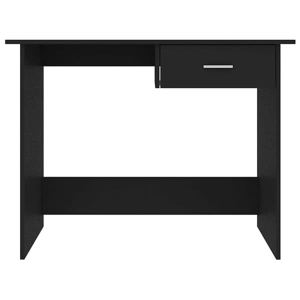 vidaXL skrivebord, sort, 100x50x76 cm, spånplade