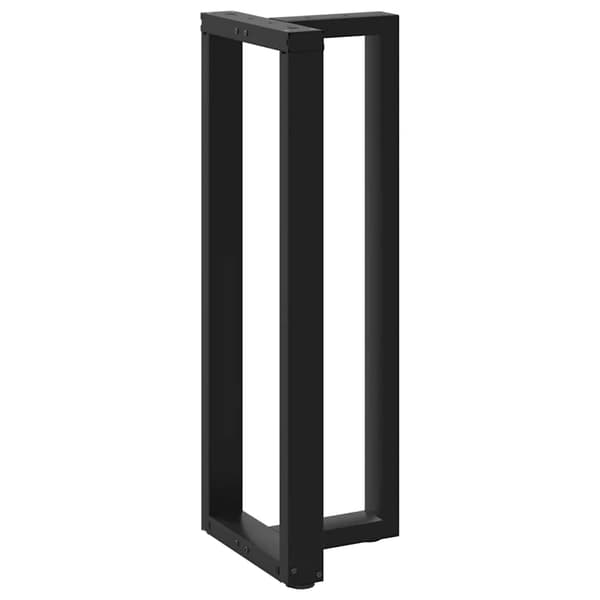 vidaXL barbordsben, 2 stk., sort, 40x35x(110-111) cm, stål