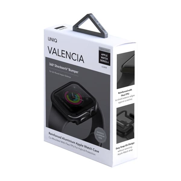 UNIQ Valencia Frame Case til Apple Watch 4/5/6/SE 44mm. Grå