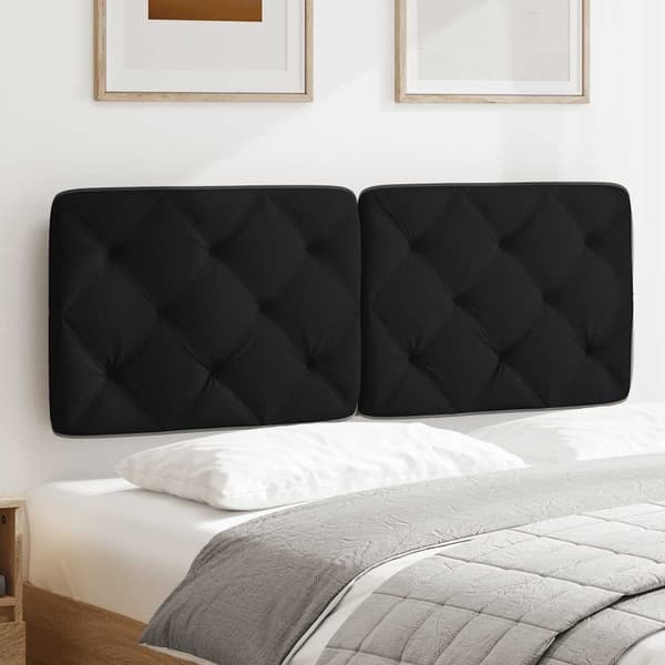 vidaXL hovedgærdehynde, sort, 120 cm, stof