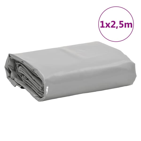 vidaXL Pressu, harmaa, 1x2,5 m, 600 /m²