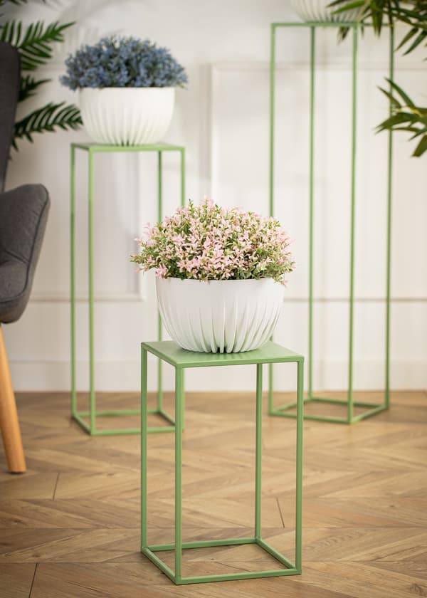 Vihreä seisova kukkateline 40 cm