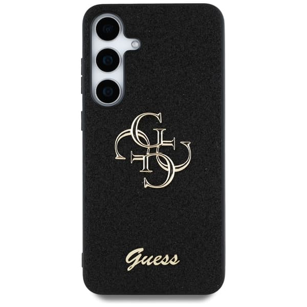 Guess Fixed Glitter Big 4G Metal Logo cover til Galaxy S25+, sort