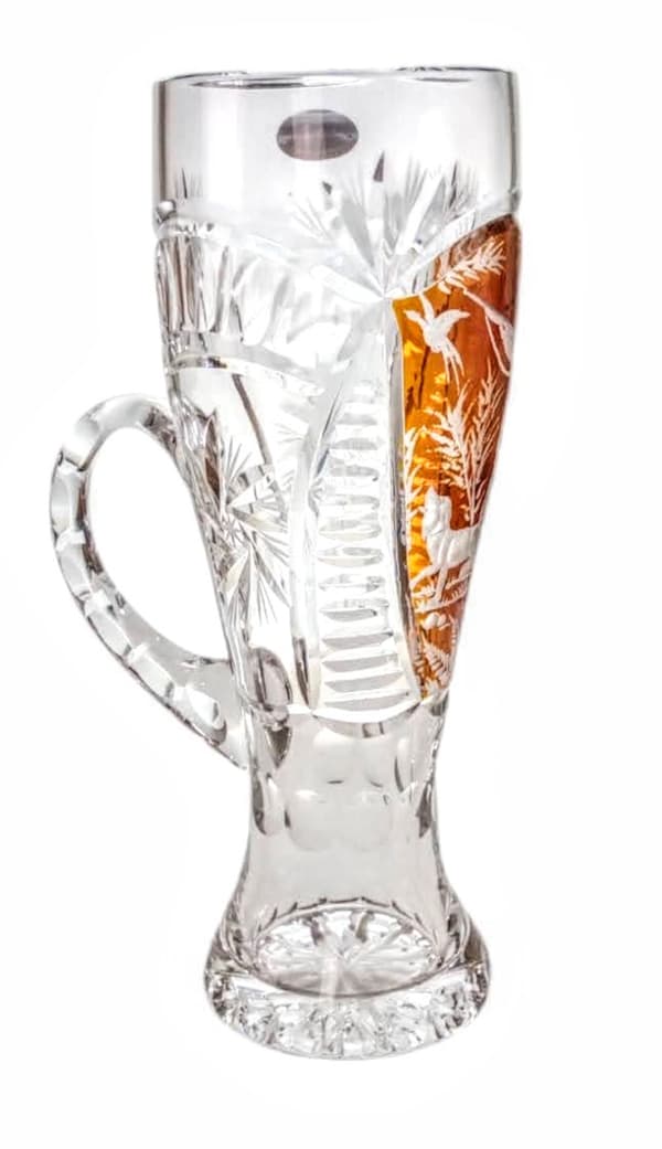 Hunter Graverad Kristall Ölmugg 500 ml