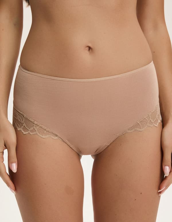 Esotiq PINKY högmidjade trosor 2-pack | Beige M