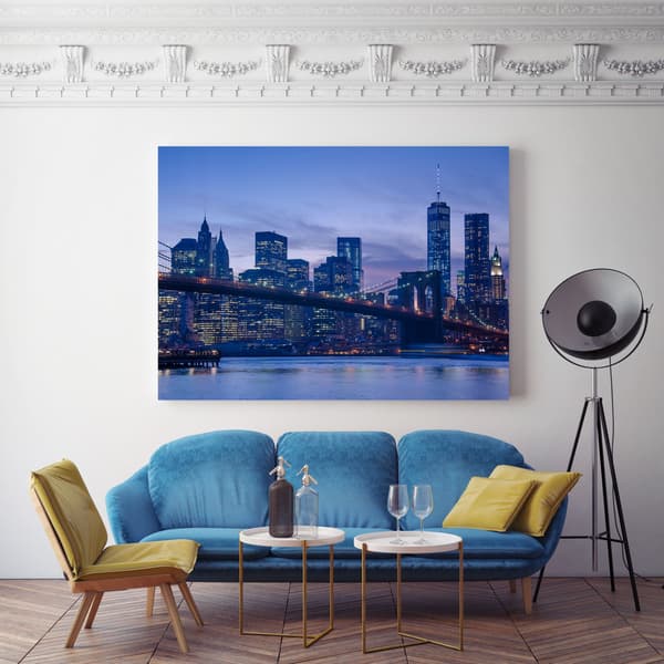 Lærredstryk New York Arkitektur 80X40 cm