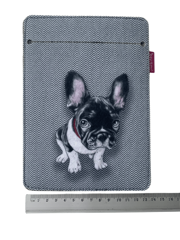 Arco Design 6-7" e-boksfodral - EcoFilc, Chester-tryck, grå, passar Kindle / PocketBook