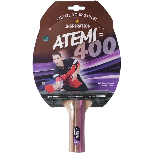 NYTT ATEMI 400 ANATOMISK BORDTENNISRACKET