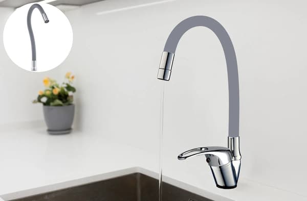 FLEKSIBEL KØKKENVANDBAR TUD flex fleksibel grå 3/4