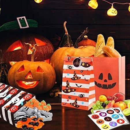 Halloween pappersgodispåsar 20x12 12 st