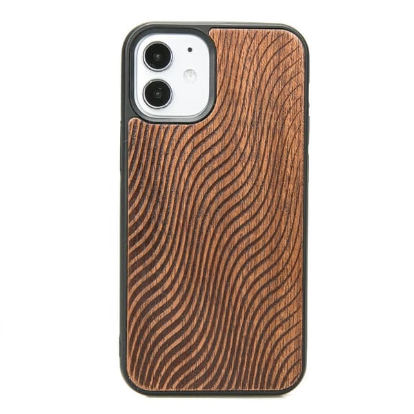 Træcover til iPhone 12 Mini WAVES MERBAU