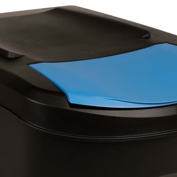 vidaXL stabelbare affaldsbeholdere, 4 stk., antracit, 100 l